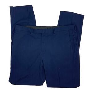 Soul of London Navy Blue Flat Front Dress Pants Trouser Size 41R NWOT